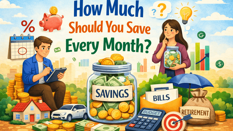 Featured image for: How Much Should You Save Every Month?