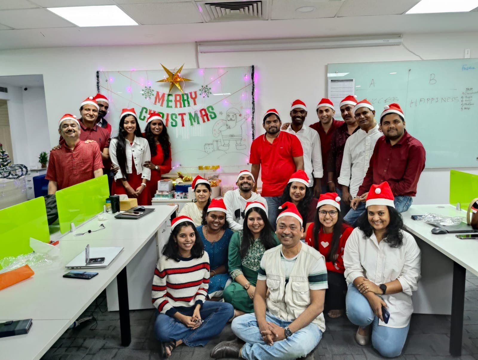 FinAtoZ Christmas celebration with the entire team